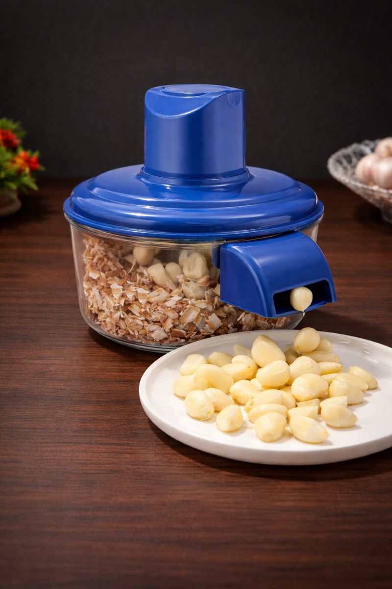 Éplucheur d’Ail Électrique Rechargeable - مقشّر ثوم كهربائي عملي يعمل ببطارية قابلة لإعادة الشحن