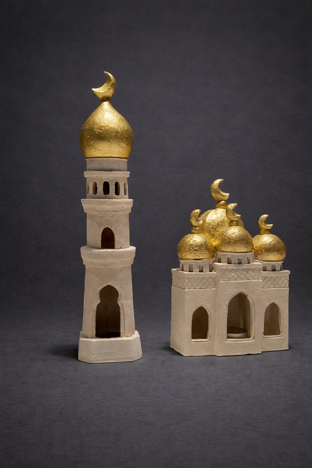 Décoration Minaret + Mosquée Ramadan – Bougeoir - ديكور رمضان على شكل مئذنة + مسجد – حامل شمعة