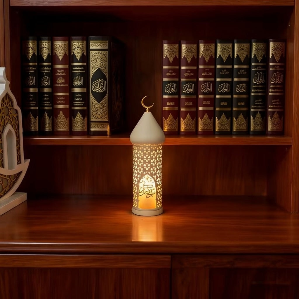 Bougeoir de Décoration Ramadan – Taille L (37 cm) - (37 سم) L شمعدان ديكور رمضان – مقاس